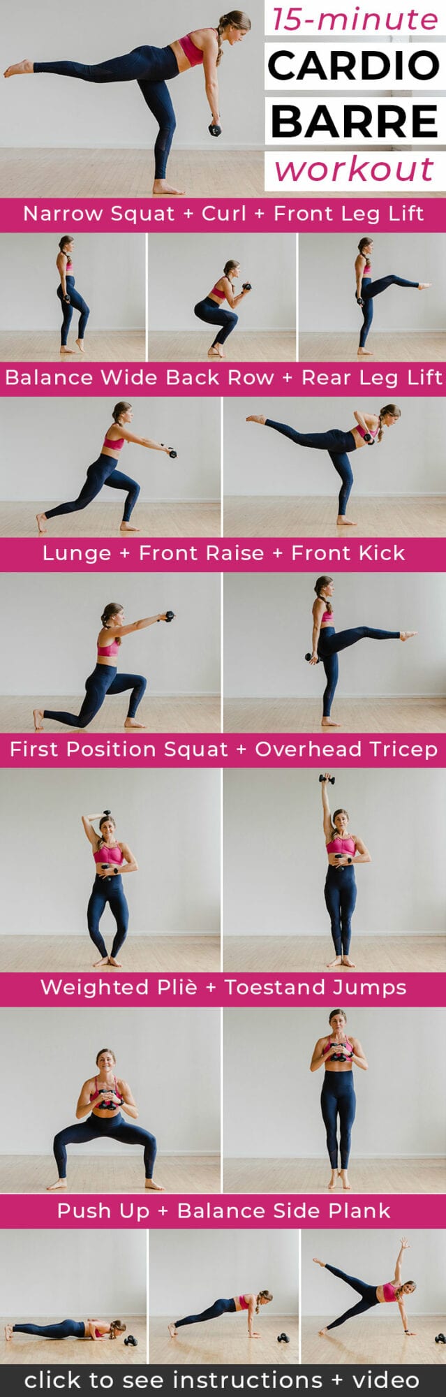 15Minute Barre Workout (Video) Nourish Move Love
