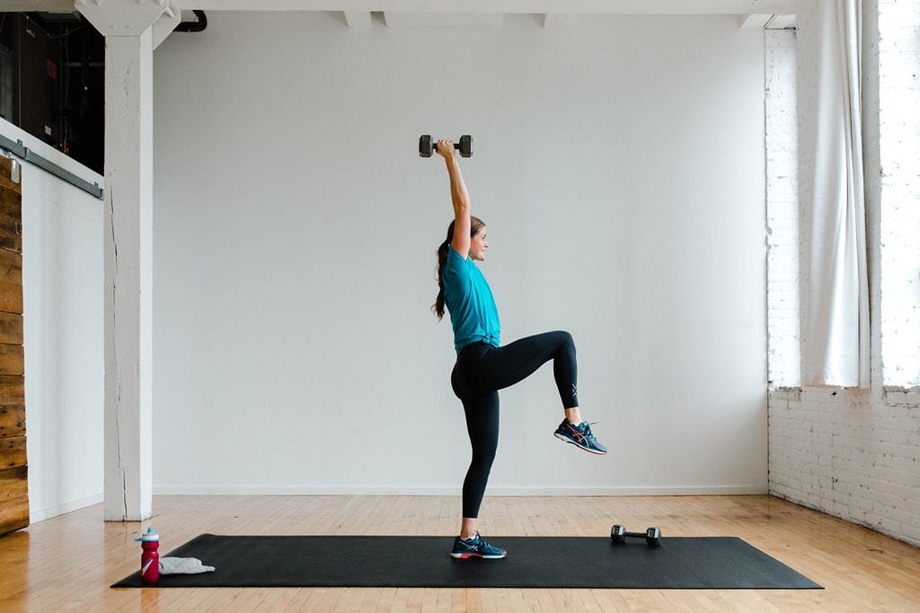 Single Leg Deadlift to Overhead Press Nourish, Move, Love