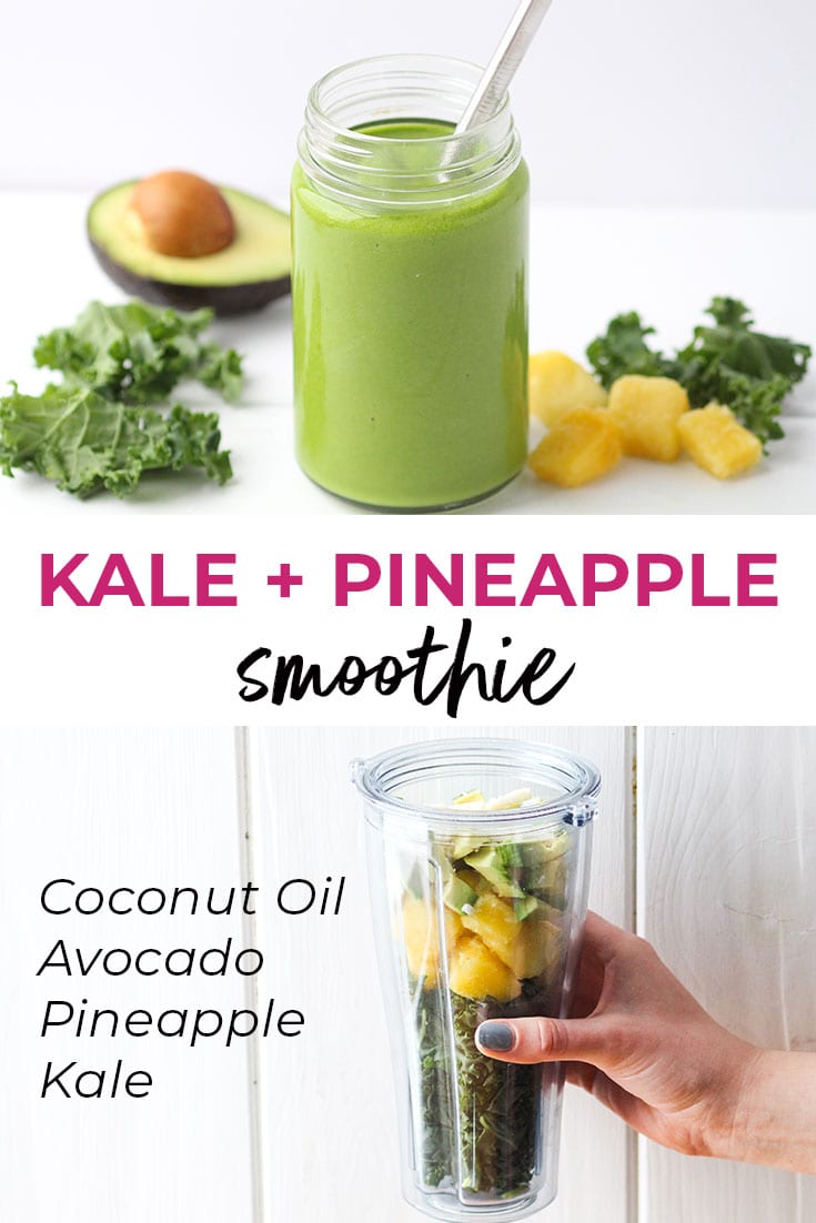 Kale Pineapple Energy Smoothie Recipe Nourish Move Love