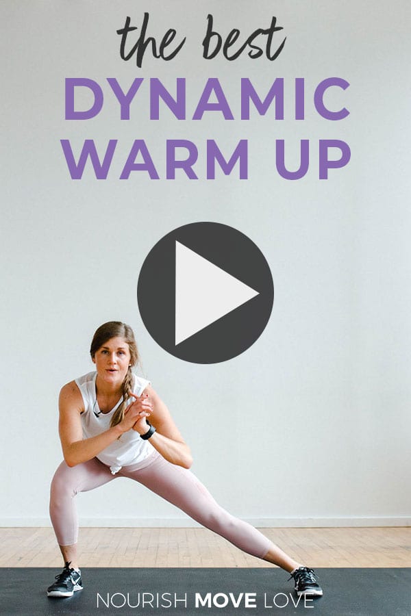 dynamic stretching | warm up exercises - Nourish, Move, Love image.