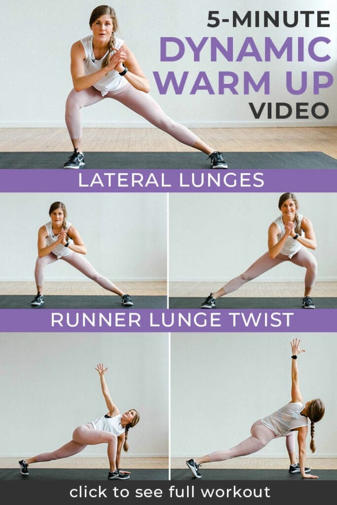 warm up before a workout | dynamic stretching - Nourish, Move, Love