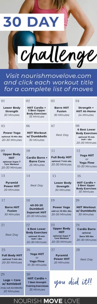 30 day workout challenge for weight loss