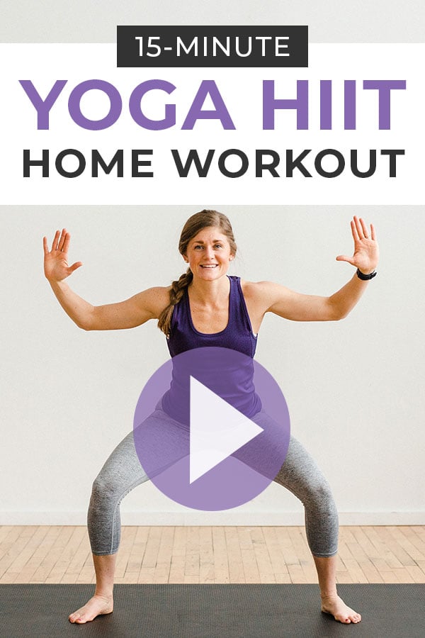 15Minute Power Yoga At Home (No Equipment) Nourish Move