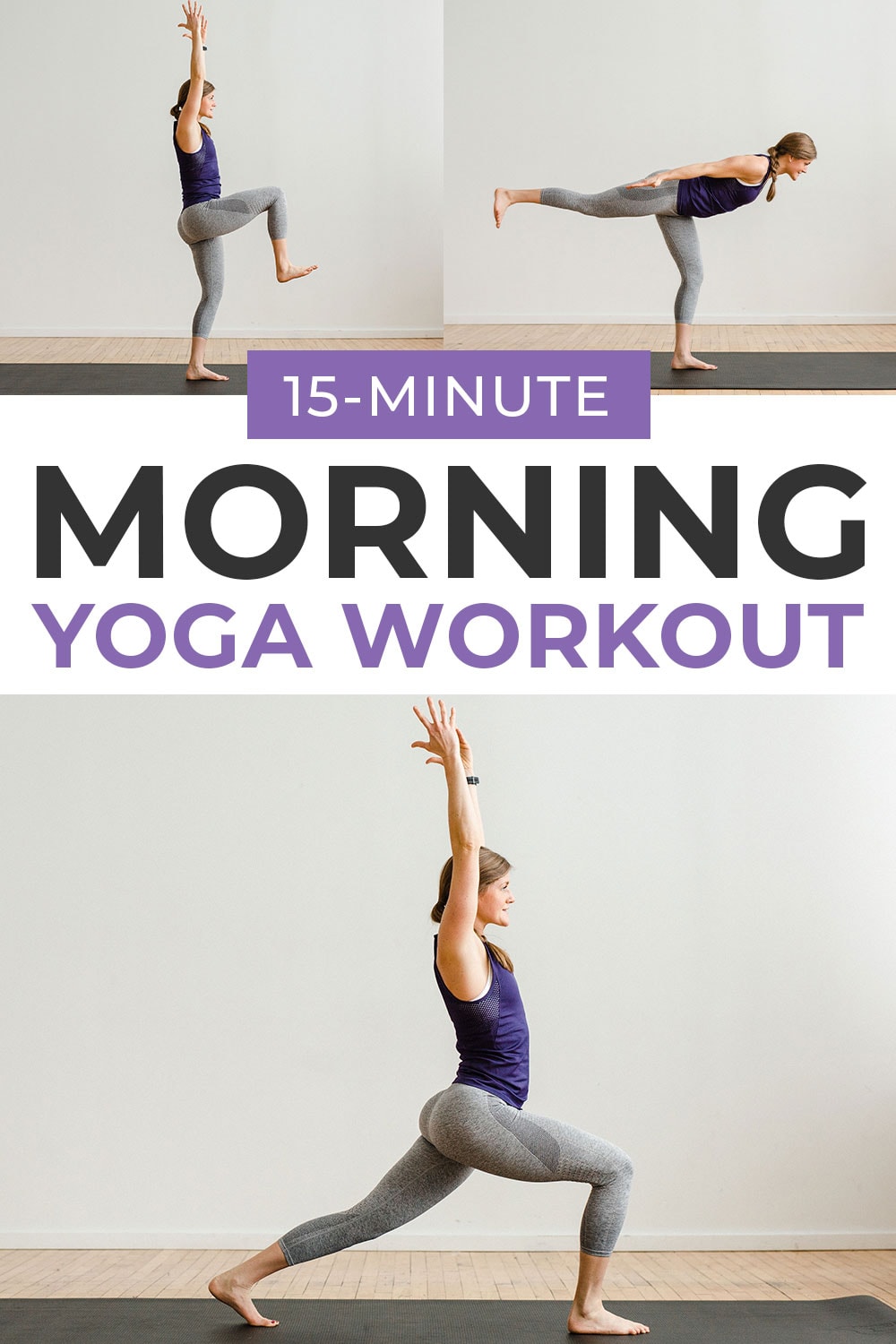 15-Minute Power Yoga At Home (No Equipment) | Nourish Move Love