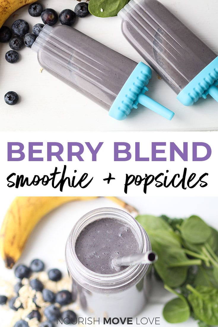 Healthy Breakfast Smoothies: Spinach + Berry | Nourish Move Love