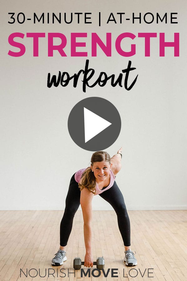 30 Minute Full Body Dumbbell Workout Video Nourish Move Love