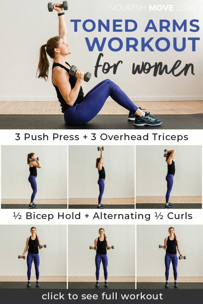 6 Best Exercises for Toned Arms At Home | Nourish Move Love