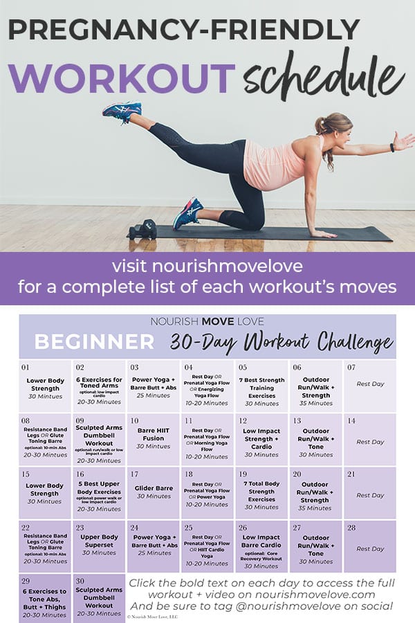 Prenatal Workouts | Pregnancy workouts - Nourish, Move, Love