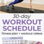 Workout Calendar | fitness plan
