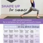 Beginner Workout Schedule and Workout Calendar