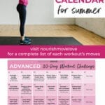 Summer Shred Workout Calendar and Workout Schedule