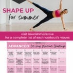 Summer Shred Workout Calendar and Workout Schedule