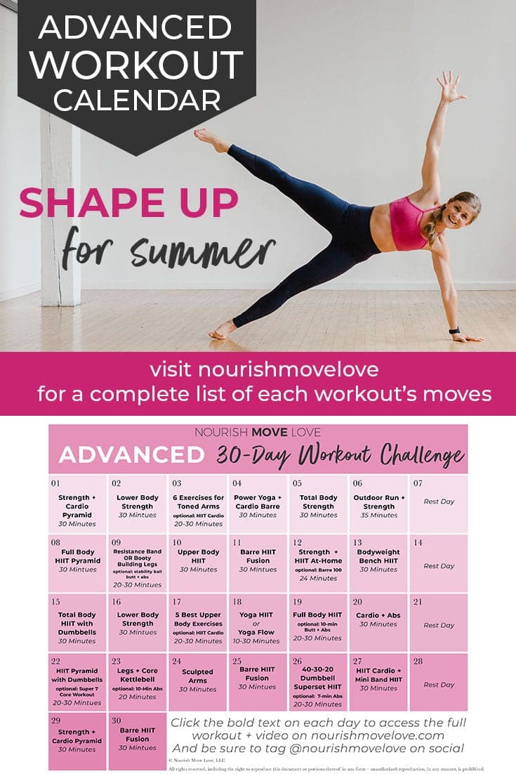 Summer Shred Workout Calendar and Workout Schedule Summer Shred Workout Calendar and Workout Schedule