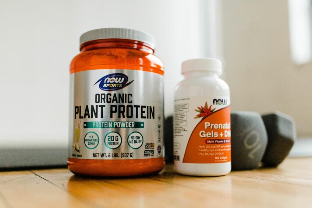 The best fit pregnancy products include prenatal supplements and organic plant protein powder. 