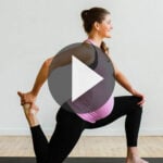 Pin for Pinterest of recovery yoga flow