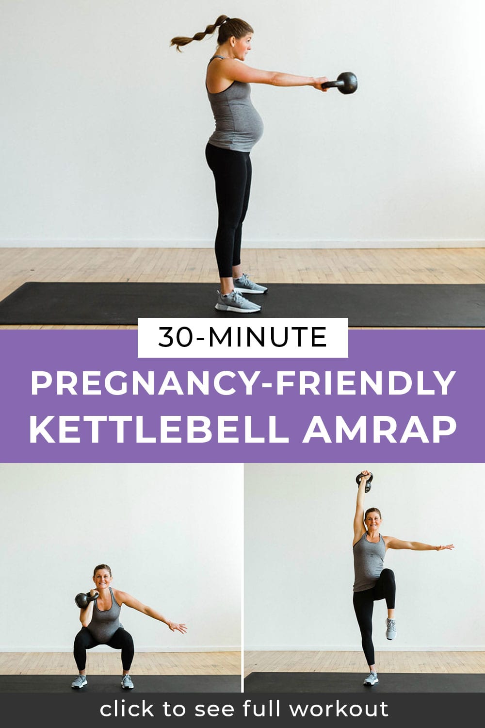 30Minute AMRAP Full Body Kettlebell Workout Nourish