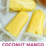 Coconut Popsicles | fruit popsicles