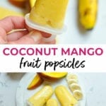 mango smoothie popsicles | mango smoothie