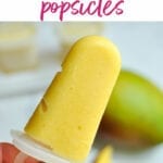 coconut mango smoothie popsicles