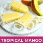 mango smoothie popsicle | fruit popsicles