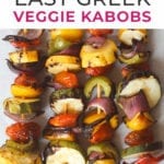 veggie kabobs | greek veggie kabobs