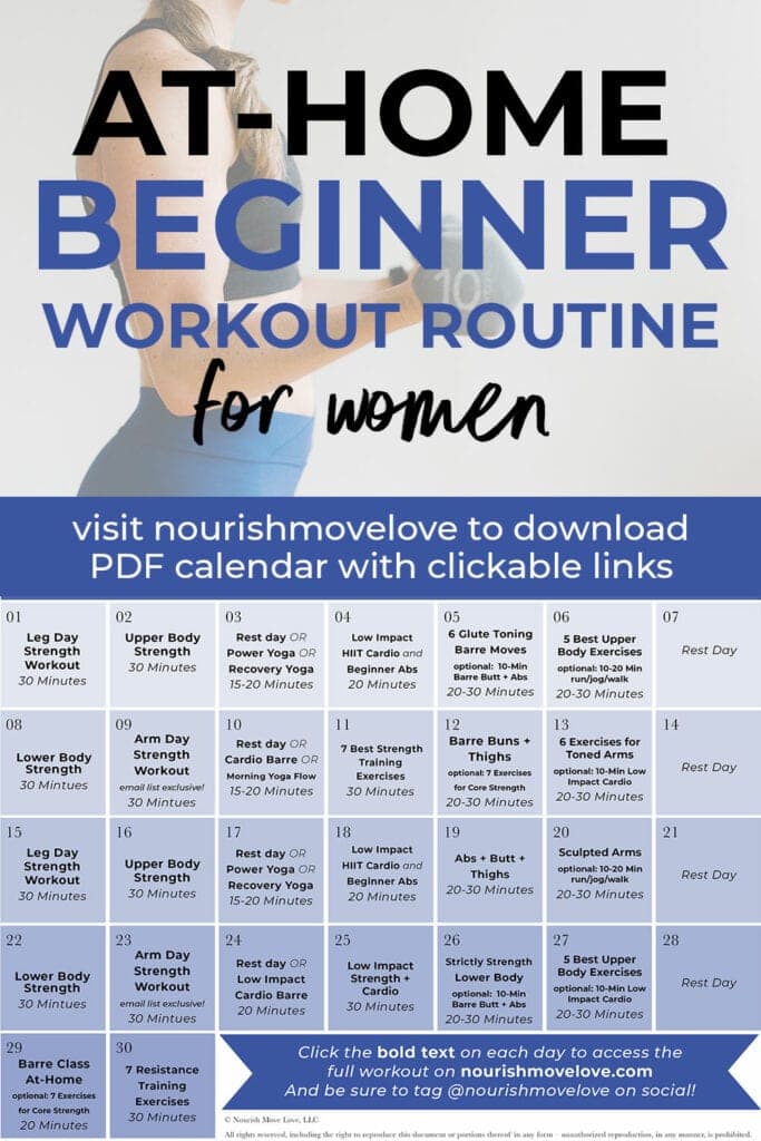 At Home Beginner Workout Plan