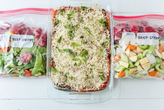 Easy freezer meal prep | prepping for maternity leave