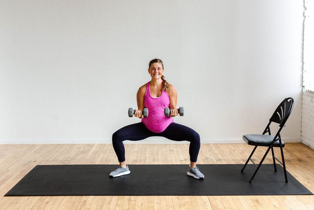 pregnancy workouts strength training dumbbell workout Nourish, Move