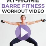 Pin for Pinterest of power barre workout at home