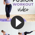 Pin for Pinterest of power barre workout at home