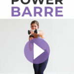 Pin for Pinterest of power barre workout at home