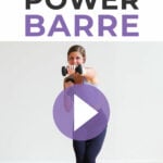 Pin for Pinterest of power barre workout at home