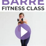 Pin for Pinterest of power barre workout at home