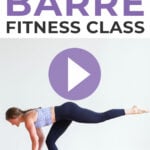 Pin for Pinterest of power barre workout at home