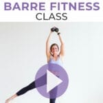 Pin for Pinterest of power barre workout at home