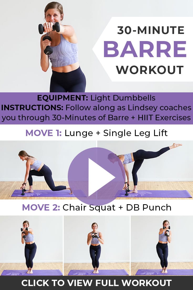 Barre Fitness 30Minute Power Barre (Video) Nourish Move Love