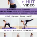 Pin for Pinterest of power barre workout at home