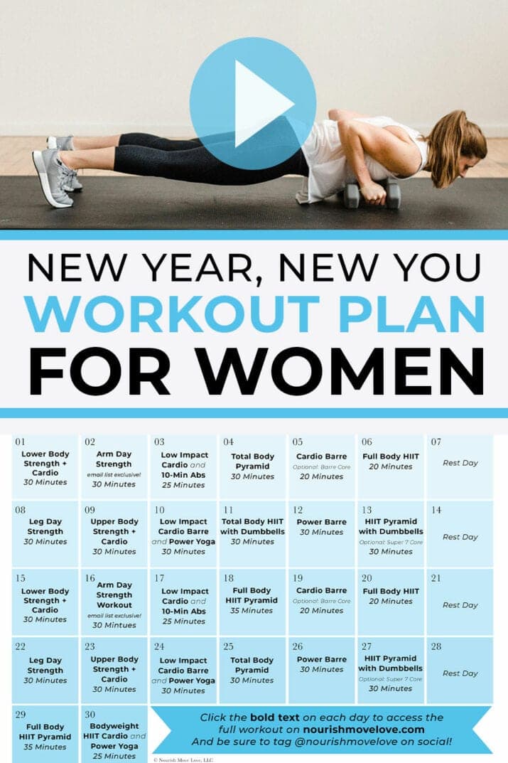 Workout Plan For Women Nourish Move Love