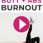 Pin for Pinterest of abs and butt workout