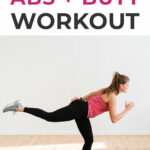 Pin for Pinterest of abs and butt workout