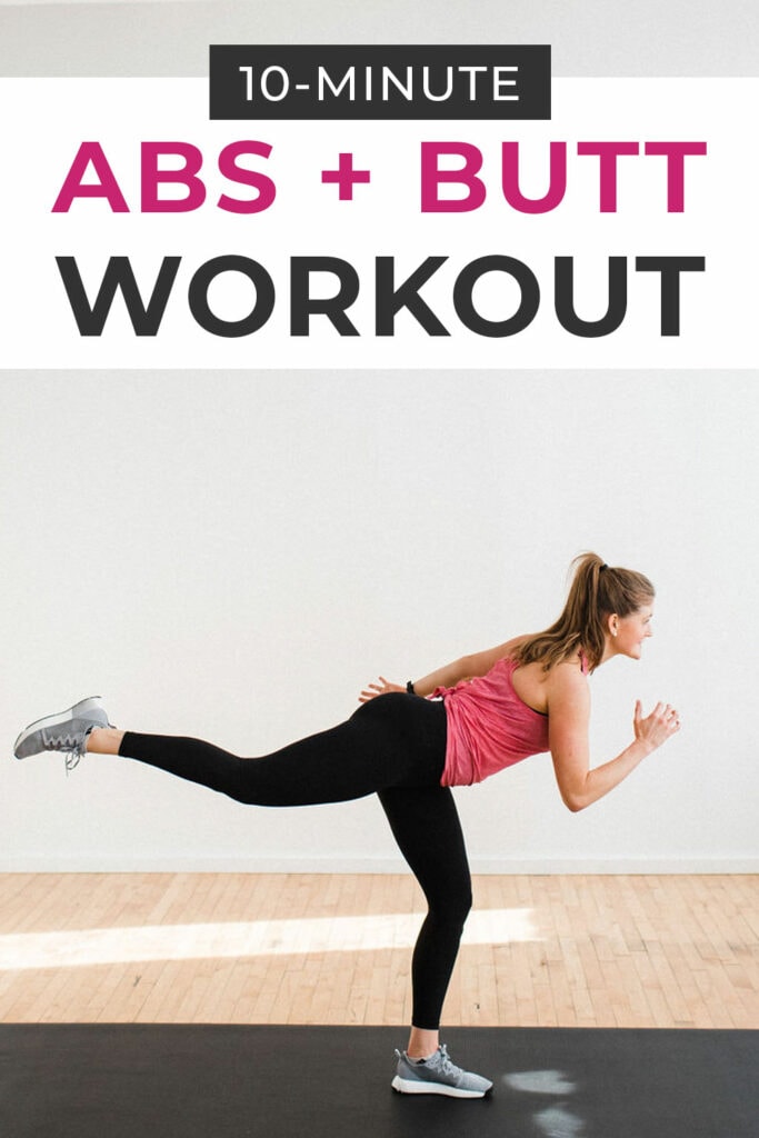 10Minute Abs and Butt Workout Nourish Move Love