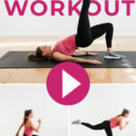 Pin for Pinterest of abs and butt workout