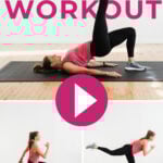 Pin for Pinterest of abs and butt workout