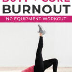 Pin for Pinterest of abs and butt workout