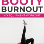 Pin for Pinterest of abs and butt workout