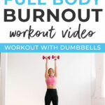 Pin for Pinterest of the best full body workout in 20 minutes