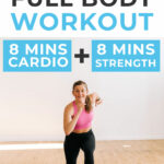 Pin for Pinterest of the best full body workout in 20 minutes