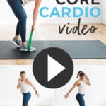 Pin for Pinterest of booty band workout at home