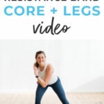 Pin for Pinterest of booty band workout at home