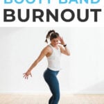 Pin for Pinterest of booty band workout at home